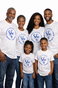 She Is Blessed Loved Worthy Strong Fearless Family Matching T-Shirt