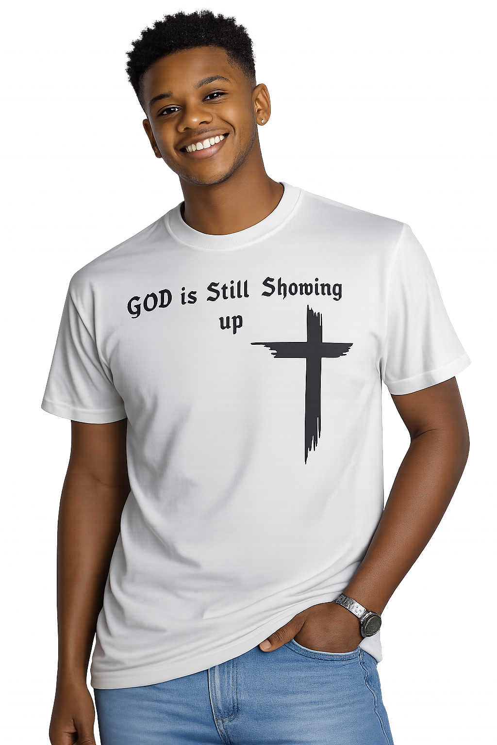 God Is Still Showing Up Shirt – Inspirational Faith-Based Tee